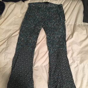 Anna Sui for O’Neill teal flare pants